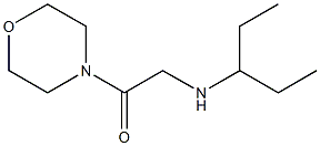 1-(morpholin-4-yl)-2-(pentan-3-ylamino)ethan-1-one Struktur