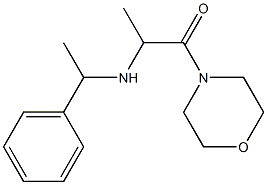 1-(morpholin-4-yl)-2-[(1-phenylethyl)amino]propan-1-one Struktur