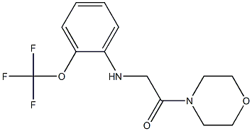 1-(morpholin-4-yl)-2-{[2-(trifluoromethoxy)phenyl]amino}ethan-1-one Struktur