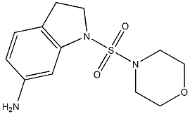 1-(morpholine-4-sulfonyl)-2,3-dihydro-1H-indol-6-amine Struktur