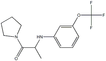 1-(pyrrolidin-1-yl)-2-{[3-(trifluoromethoxy)phenyl]amino}propan-1-one Struktur