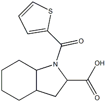 1-(thien-2-ylcarbonyl)octahydro-1H-indole-2-carboxylic acid Struktur