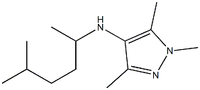 1,3,5-trimethyl-N-(5-methylhexan-2-yl)-1H-pyrazol-4-amine Struktur