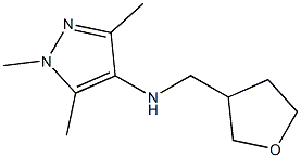 1,3,5-trimethyl-N-(oxolan-3-ylmethyl)-1H-pyrazol-4-amine Struktur