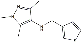 1,3,5-trimethyl-N-(thiophen-3-ylmethyl)-1H-pyrazol-4-amine Struktur