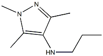 1,3,5-trimethyl-N-propyl-1H-pyrazol-4-amine Struktur