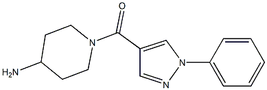 1-[(1-phenyl-1H-pyrazol-4-yl)carbonyl]piperidin-4-amine Struktur