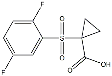 1-[(2,5-difluorophenyl)sulfonyl]cyclopropanecarboxylic acid Struktur