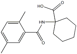 1-[(2,5-dimethylbenzoyl)amino]cyclohexanecarboxylic acid Struktur