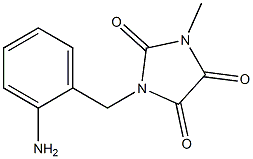 1-[(2-aminophenyl)methyl]-3-methylimidazolidine-2,4,5-trione Struktur