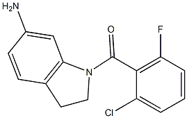 1-[(2-chloro-6-fluorophenyl)carbonyl]-2,3-dihydro-1H-indol-6-amine Struktur