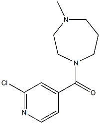 1-[(2-chloropyridin-4-yl)carbonyl]-4-methyl-1,4-diazepane Struktur