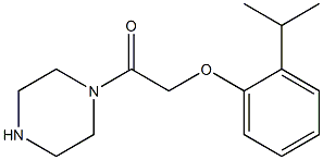 1-[(2-isopropylphenoxy)acetyl]piperazine Struktur