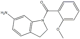 1-[(2-methoxyphenyl)carbonyl]-2,3-dihydro-1H-indol-6-amine Struktur