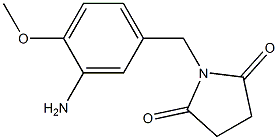 1-[(3-amino-4-methoxyphenyl)methyl]pyrrolidine-2,5-dione Struktur