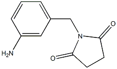 1-[(3-aminophenyl)methyl]pyrrolidine-2,5-dione Struktur