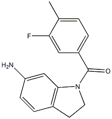 1-[(3-fluoro-4-methylphenyl)carbonyl]-2,3-dihydro-1H-indol-6-amine Struktur