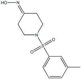 1-[(3-methylphenyl)sulfonyl]piperidin-4-one oxime Struktur