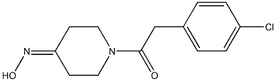 1-[(4-chlorophenyl)acetyl]piperidin-4-one oxime Struktur