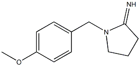 1-[(4-methoxyphenyl)methyl]pyrrolidin-2-imine Struktur