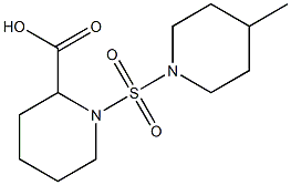 1-[(4-methylpiperidine-1-)sulfonyl]piperidine-2-carboxylic acid Struktur