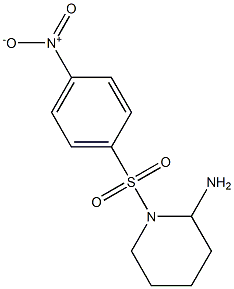 1-[(4-nitrobenzene)sulfonyl]piperidin-2-amine Struktur