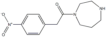 1-[(4-nitrophenyl)acetyl]-1,4-diazepane Struktur