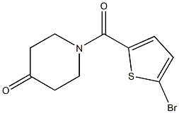 1-[(5-bromothien-2-yl)carbonyl]piperidin-4-one Struktur