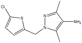 1-[(5-chlorothiophen-2-yl)methyl]-3,5-dimethyl-1H-pyrazol-4-amine Struktur