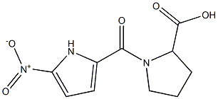 1-[(5-nitro-1H-pyrrol-2-yl)carbonyl]pyrrolidine-2-carboxylic acid Struktur