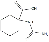 1-[(aminocarbonyl)amino]cyclohexanecarboxylic acid Struktur