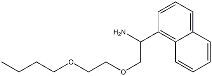 1-[1-amino-2-(2-butoxyethoxy)ethyl]naphthalene Struktur