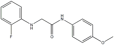 2-[(2-fluorophenyl)amino]-N-(4-methoxyphenyl)acetamide Struktur