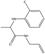 2-[(2-fluorophenyl)amino]-N-(prop-2-en-1-yl)propanamide Struktur