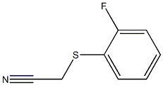 2-[(2-fluorophenyl)sulfanyl]acetonitrile Struktur