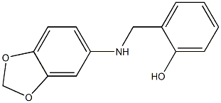 2-[(2H-1,3-benzodioxol-5-ylamino)methyl]phenol Struktur