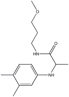 2-[(3,4-dimethylphenyl)amino]-N-(3-methoxypropyl)propanamide Struktur