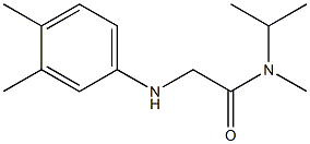 2-[(3,4-dimethylphenyl)amino]-N-methyl-N-(propan-2-yl)acetamide Struktur