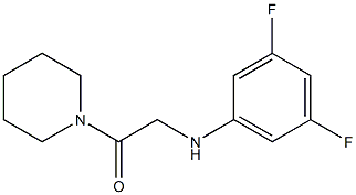 2-[(3,5-difluorophenyl)amino]-1-(piperidin-1-yl)ethan-1-one Struktur