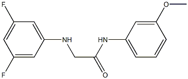 2-[(3,5-difluorophenyl)amino]-N-(3-methoxyphenyl)acetamide Struktur