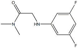 2-[(3,5-difluorophenyl)amino]-N,N-dimethylacetamide Struktur