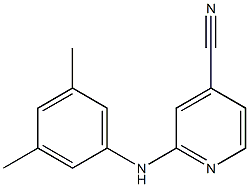 2-[(3,5-dimethylphenyl)amino]pyridine-4-carbonitrile Struktur