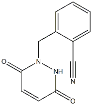 2-[(3,6-dioxo-3,6-dihydropyridazin-1(2H)-yl)methyl]benzonitrile Struktur