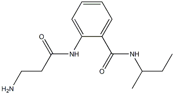 2-[(3-aminopropanoyl)amino]-N-(sec-butyl)benzamide Struktur