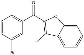 2-[(3-bromophenyl)carbonyl]-3-methyl-1-benzofuran Struktur