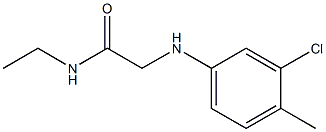 2-[(3-chloro-4-methylphenyl)amino]-N-ethylacetamide Struktur