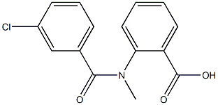 2-[(3-chlorobenzoyl)(methyl)amino]benzoic acid Struktur