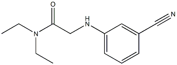 2-[(3-cyanophenyl)amino]-N,N-diethylacetamide Struktur