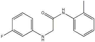 2-[(3-fluorophenyl)amino]-N-(2-methylphenyl)acetamide Struktur