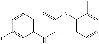 2-[(3-iodophenyl)amino]-N-(2-methylphenyl)acetamide Struktur